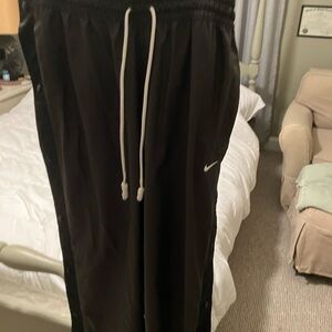 Nike Basketball Snap Tear off Pants with White Drawstrings (windbreaker)